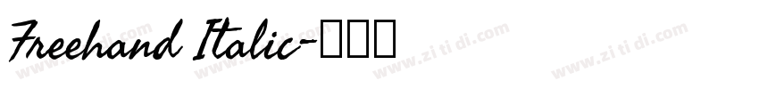 Freehand Italic字体转换